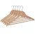 Import Custom Wholesale Wooden Clothes Hanger Wood Coat Hangers for Cloth from China