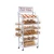 Import customised bakery display stand rack shelf/metal wire supermarket display/6 shelf metal wheels stand for bread from China