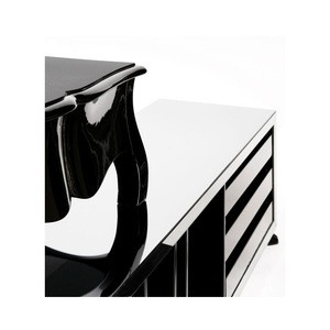 Customized factory price luxury black wood office desk
