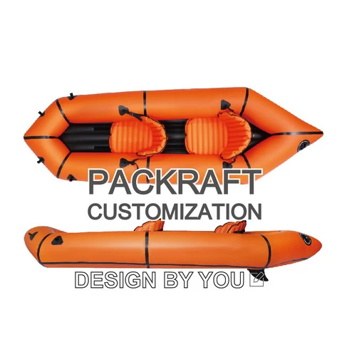 Customized logo packraft 2 person with backrest inflatable seats
