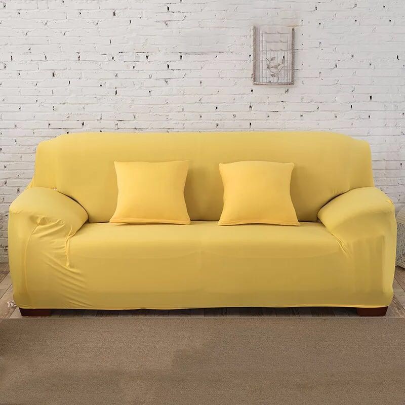 Customized luxury 7 seater fabric l shape elastic stretch sectional couch sofa cover