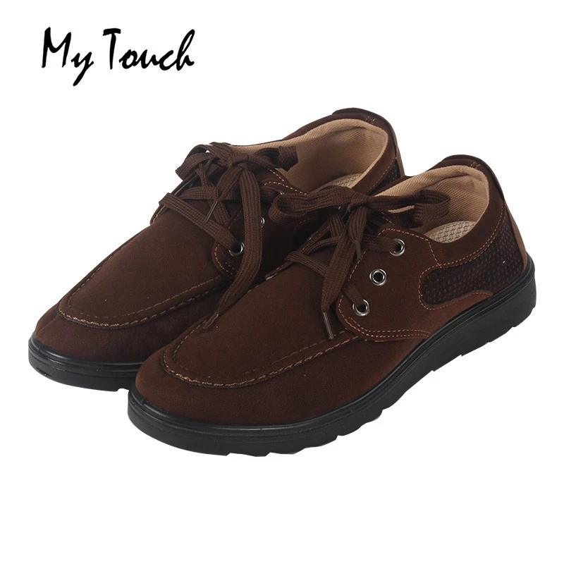 Customized outdoor light weight rubber outsole brown comfortable  shoes