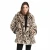 Import Customized warm leopard print plus size women trendy winter jacket faux fur coat for ladies from China