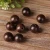 Import Dark Brown Wood Beads 6mm 8mm 10mm 12mm 15mm Round Wooden Craft Spacer Beads for DIY Wood Jewelry Findings Supplier from China