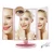 Import DE11 custom LED folding makeup mirror adjustable LED lamp  makeup Mirror from China