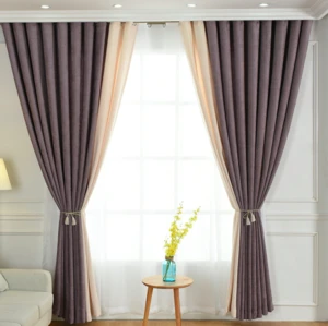 Decorative elegant hotel heavy Chenille blackout pure bedroom drapes window curtain Dubai hotel curtain factory