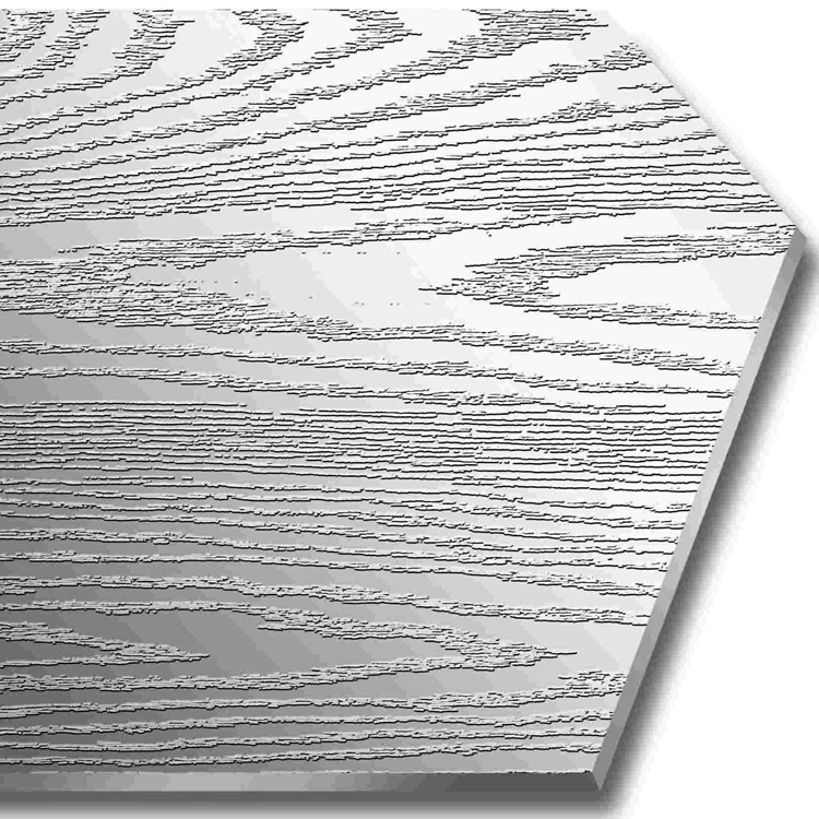 Deep embossed stainless steel press plate for hpl furniture