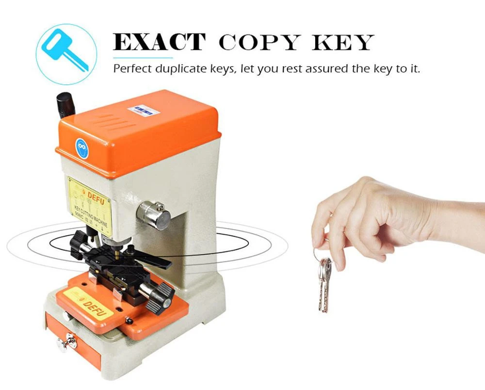 DEFU 998C Laser Car Duplicating Machine With Full Set Cutters professional locksmith tools