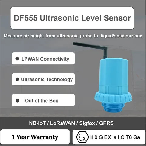 DF555  IoT device wireless ultrasonic leve ldistance sensor