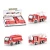 Import Diecast Toy Vehicles 8pcs Fire Engine Transport Truck 1:55 Pull Back Fire Water Cannon Ladder Truck Rescue Cars Toy from China