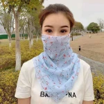 Digital Print Silk Fashion Flower Head Import Long Patterns Polyester Printed Face Cover Reusable And Shawl Custom Tube Scarf