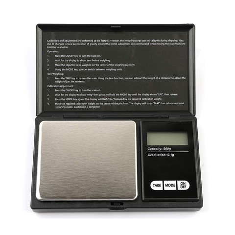 DIGIWORK High Precision Scale 500g  0.01g Mini Electronic Scale Digital Hidden Notebook Scale