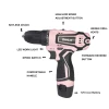 Dinlix ew design power hand heavy duty cordless drill 12v model, rechargeable battery for drill