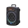 Dj party lamp 8 inch enhanced bass bluetooth portable karaoke speaker