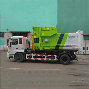Dongfeng Kingrun 4x2 type 12 Cubic meters Garbage Truck With Removable Box