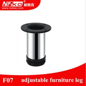 Durable pvc adjustable furniture leveler rigid cabinet leveling feet furniture leg