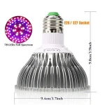 E27 Grow Light For Flower Plant Hydroponics System Led Aquarium Light For flower growth