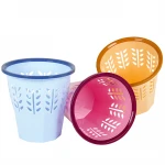 Eco- friendly plastic waste bins, household trash can, office trash can plastic garbage bin