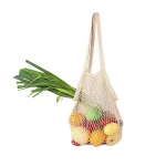 Eco friendly Reusable Grocery Cotton Mesh Bag for fruits and vegetables Shopping bag
