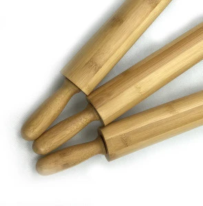 eco-friendly smooth wooden bamboo rolling pin craft