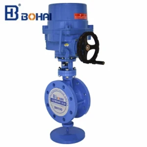 Electric Actuator Flanged Butterfly Valve with ISO &amp; CE Cetification
