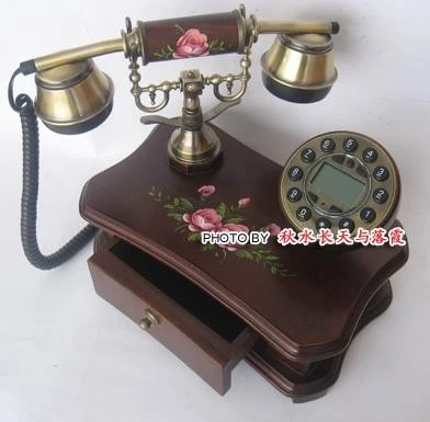 Elegant Classical Piano Shape Wire Corded Telephone