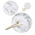 Import Elegant gold rim exotic wedding round  sliver rim marble cheap ceramic charger plate from China