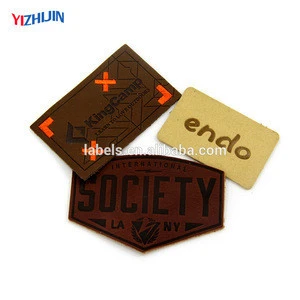 Embossed Fashion Jeans Label and Leather Patch Leather Badge