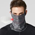 Enerup 3ply Face Guard Summer Cooling Organic Galaxy Neck Gaiter Balaclava Neckerchief Neck Gaiter Bandana Headwear Face Shield