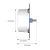 Import EU-P4 EU Standard 2 Gang 220-240V AC Rotary Trailing Edge LED Dimmer Light Switch from China