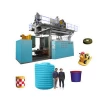 Extrusion blow molding machine with liquid lever l