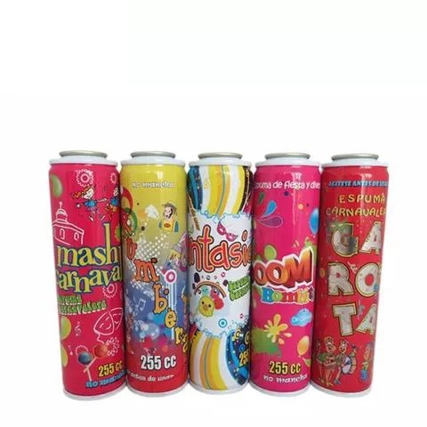 Factory 250ml Celebration Snow Spray Aerosol Can Necked-in empty spray paint bottle Tinplate Cans