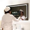 Factory Direct 21.5 inch touch screen bathroom smart mirror with Wifi android system glass LED light TV mirror