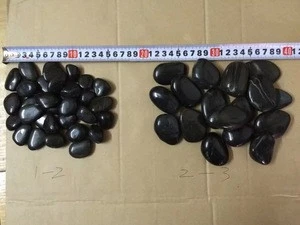 factory direct supply black river rocks with good quality