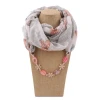 Factory direct supply scarf wholesalers knitting Cotton Scarf Jewelry Pendant Scarf