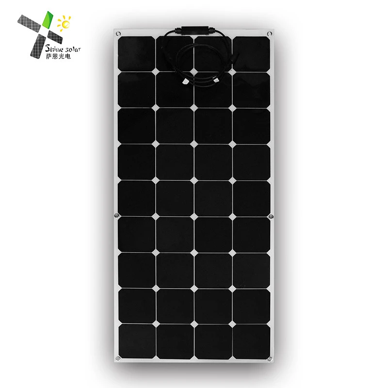 Factory Hot Sales boat RV 110w flexible solar panel  home power solar system solar cell