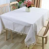 Factory Modern Simple Solid color cotton linen tablecloth party/ home hotel table cover