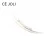 Import Factory price long curved metal barrettes hair pins hammered effect women hair accessories clips from China
