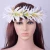 Import Factory Supplier HL0004B-6 3Colors 50CM Artificial Velvet Spider Lily Elastic Headband Tropical Flower Hawaii Accessories Haku from China