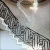 Factory Supply Outdoor Interior Design Wrought Iron Stair Railing Galvanized Steel staircase railing Decorative handrail