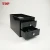 Import Factory Wholesale High Quality black desk organizer with 2 Drawers Acrylic Storage Box plastic table collection box from China