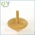 Import Factory wholesale mini wooden natural color spinning top from China