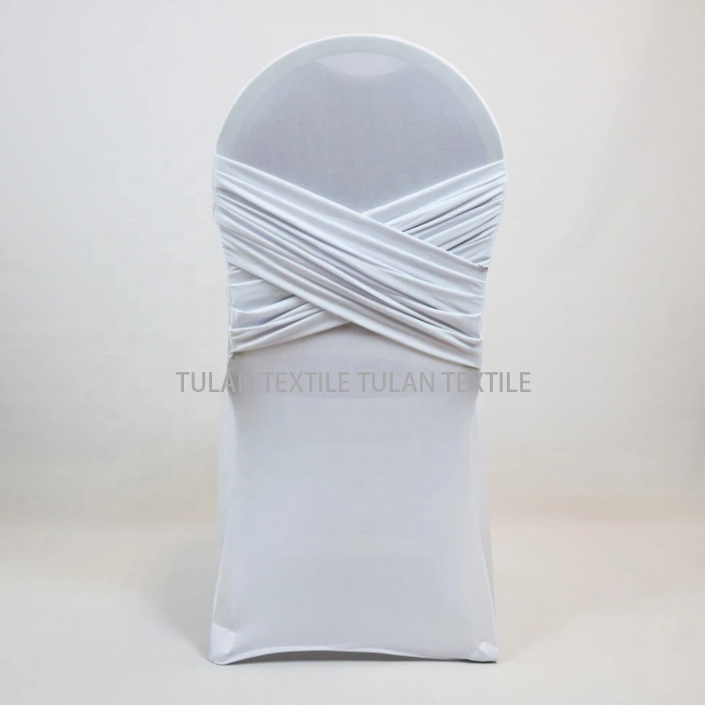 Factory Wholesale Wedding Cross Back Universal Spandex Stretch Chair Cover