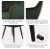 Import Fancy Genuine Leather Metal Leg Dinning Chair Mid Century Modern Restaurant Hall French Fabric Velvet Dining Chair with Arm Rest from China