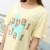 Import Fashion 2018 Summer Women Cotton Nightdress O-neck Shirt Sleepwear Nightgown Printing Soft Home Clothe Wholesale D01-Beige from China