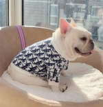 fashion clothes dog clothes Bulldog Corgi Schnauzer autumn winter warm black letter pet sweater
