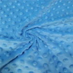 fashion design skin-friendly print pink minky dots fabric/pink tweed fabric