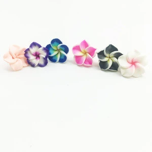 Fashion Jewelry Accessories Mixed color Polymer Clay Flower Shaped Beads