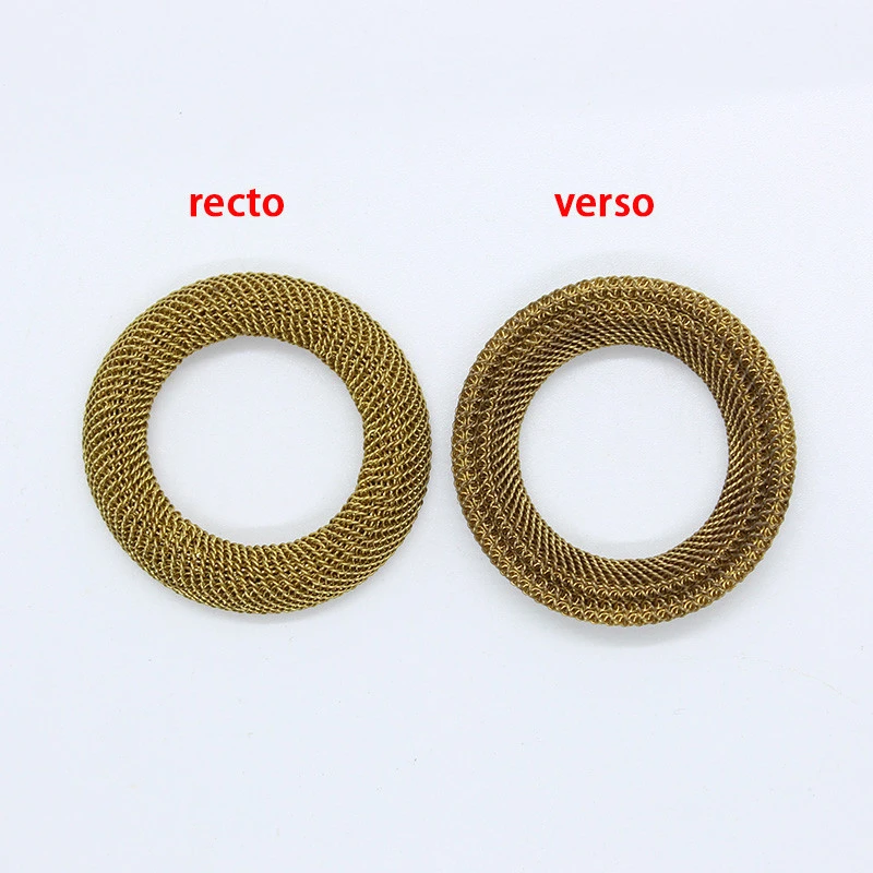 Fashion Jewelry Finding Part Brass Wire 0.3 Line 23Mm Mesh Circle Diy Materials For Jewelry Making