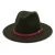 Import Fashion Mens Stylish ladies wide brim 100% Wool Felt mens green  Fedora Plain Black Hat from China